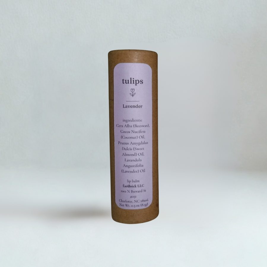 Tulips Lavender lip balm