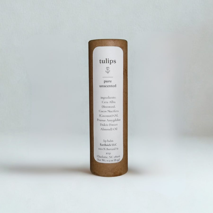 Tulips Pure unscented lip balm
